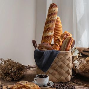 Dekoratif Çiçekler Simülasyon Hindistan cevizi Krem Ekmek Modeli Baguette Atışları Yumuşak Koku Örnek Mutfak Pırtı Pencere Dekorasyonu