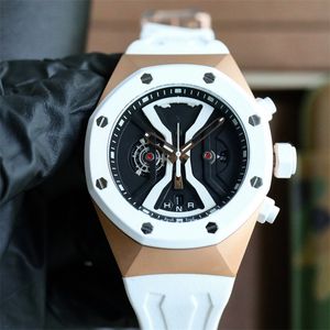 44x18mm Montre de Luxe Mens Watches Japanese Multifunktionell OS Quartz Movement Luxury Watch Wristwatches Relojes Waterproof