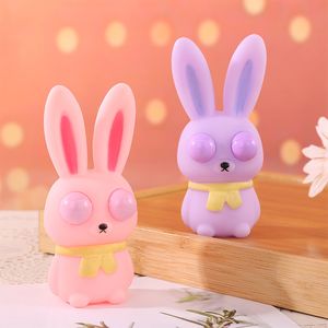 Net celebrity burst cartoon eye decompression vertical ear rabbit pinch pinch music squeeze googly eye decompression vent small toy wholesale