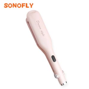 Ferros SONOFLY 25mm Modelador de Cabelo Cerâmica Electic Curling Ferro Acenando Wand Rolo Fácil de Usar Rolo de Ovo Tala Aquecimento Rápido Homeuse XN828