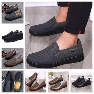 GAI bequemer Herrenschuh, schwarze Schuhe, runde Zehen, Party, Bankett im Freien, klassische Anzüge, Herren-Business-Absatz, Designer-Schuhe, Größen EUR 38–50, weich