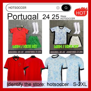 24 25 Portuguesa Portugal Futebol Jerseys FERNANDES RONALDO Cristiano Portugieser 2024 Euro Cup Camisas de futebol Homens Kit Infantil Equipe B.FERNANDES JOAO FELIX Al Nassr