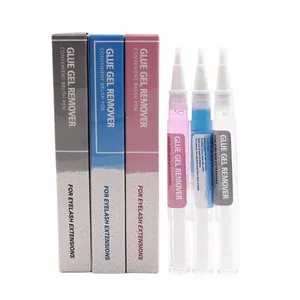 20 stücke Großhandel Neue Falsche Eyel Kleber Entferner Stift Gel Pinsel Für Eyeles Extensis CONVENIEN 4 Farben Gel Remover Pinsel werkzeuge V3jU #