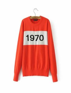 820 2020 Herbstmarke Gleicher Stil regulärer langärmeliger schwarzer Crew Neck Kint Pullover Stripe Frauen Kleidung 7636133