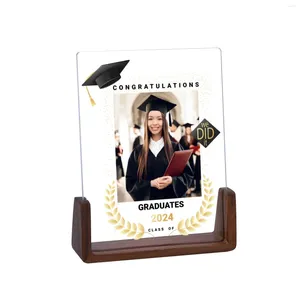 Cornici Cornice personalizzata per laurea Po Cornice per foto personalizzata Classe del 2024 Congratulazioni per la scuola superiore Regalo per lei Lui