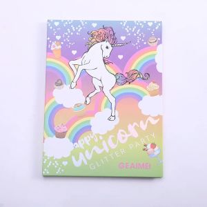 Schatten 30 Color Cartoon Einhorn Make -up Lidschatten Palette High Everbright Pailletten polarisierte Lidschattenplatte Kosmetik Glitzer Lidschatten