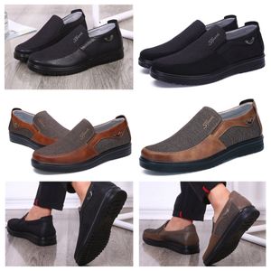 Designer di modelli formali Gai Sport Dress Scarpe Man Black Brown Scarpe in punta di piedi Round Party Banchets Abito da uomo Scarpe da design di tacchi da uomo EUR 38-50 Soft Classic