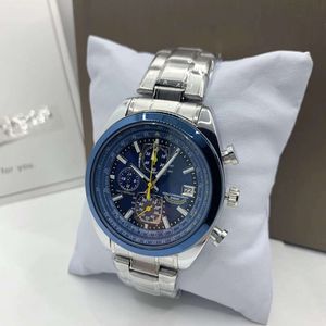 2021 Angel Style Alloy Case Six Needle Steel Belt Men's Quartz Watch