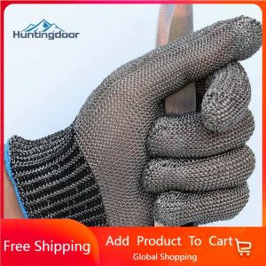 Handschuhe hochwertige Anticut -Handschuhe 316 l Edelstahldrahthandschuhe Guantes corte Wearable Rost Cut -Proof -Handschuhe 23*9,5 cm