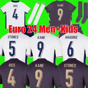 24 25 England Euro Cup Soccer Jerseys Kane Sterling Grealish Rashford Mount Bellingham Saka Trippier National Team Football Men Kids Full Kits