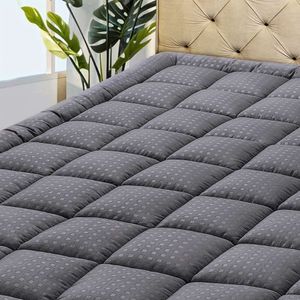 1pc almofada, protetor de resfriamento acolchoado travesseiro capa superior, respirável macio macio colchão topper com 14-18 