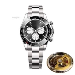 ST9 Mens Watch New Version Automatic Mechanical 3836 Movement Transparent Back Waterproof Ceramic Stainless Steel High Luminous Male Wristwatches