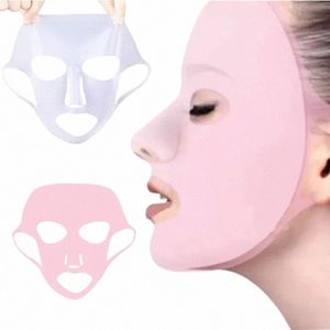 Silice Ear Hanging Face Mask Cover Återanvändbar fuktgivande ansiktssköld Double Absorpti Anti Eati Mask Protective Cover E8JM#