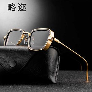 58157 New Indian Sonnenbrille Herren Heavy Edged Metal Box Trend