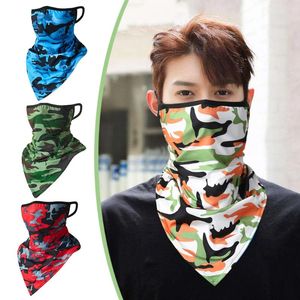 Sciarpe Maschera da ciclismo Copricapo in seta Copricapo Foulard Pesca Traspirante Sport all'aria aperta Protezione UV Bandana Sciarpa a tubo