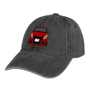 Berets ZC32S Swift Sport Front Red Cowboy Hat Rugby Black Baseball Cap Girl Men's