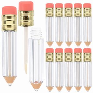 12 Pcs Mini Women's Lip Tint Pencil Shaped Empty Gloss Tubes Ctainer U2er#