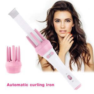 Irons Electric Curling Wand Auto Rotating Ceramic Hair Curler Automatisk Curling Iron Hair Curls Vågor Styling Tools Magic Hair Waver