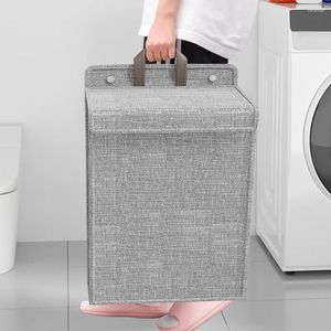 Laundry Bags Wall Hanging Washing Clothes Basket Versatile And Durable Adhesive For Secure Attachment To Walls