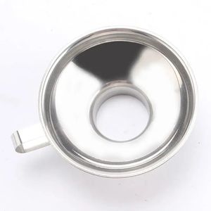 NEW Stainless Steel Wide Mouth Funnel Canning Hopper Filter Food Pickles Jam Funnel Kitchen Gadgets Cooking Tool Kitchen Accessories