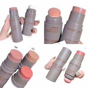 double-ended Blush Stick Waterproof Brightening Face Ctouring Shadow Blusher Lg-lasting Tint Cheek Korean Makeup Cosmetics e8IW#