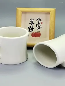Mugs Instagram High Beauty Mug Printed Cartoon Pattern Breakfast Coffee Cup Cute Gift Waist Closing Ceramic