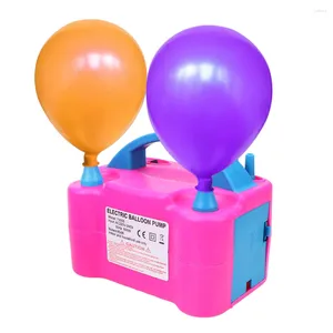 Compressor de ar para decoração de festa, 1 peça, alta tensão, furo duplo, bomba de balão, portátil, plugue ue, inflador elétrico