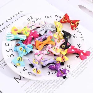 Hair Accessories 20pcs/set Lot Ribbon Bow Tie Baby Girl Mix Colours Small Pet Bowknot Craft DIY Wedding Decor