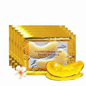 50/60/80/100 PCS Crystal Collagen Gold Eye Mask Ciemne kółka Plaste Beauty Plaste For Eye Skin Care Korean Kosmetics P3KH#