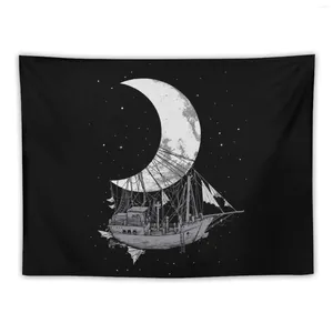 Tapestries Moon Ship Tapestry Aesthetic Room Decorations For Bedroom
