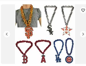 Titanium Sport Accessories Custom 3D EVA Foam Fans Team Emblem Chain Necklace for Cheering on the Big Four American Sports Leagues in the Home Arena