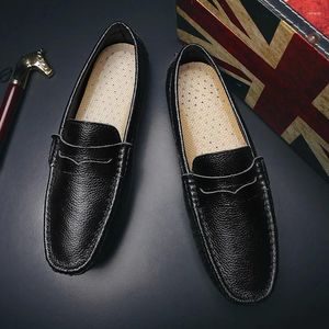 585 Casual Shoes Mens Loafers Moccasins Leather Dress Breattable Slip on Driving Comfort Big Size 34000 13826