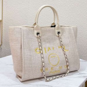 Luxury Bags Letter Beach CC Totes Handbag Fashion Canvas Bag Womens Tote Brand Ch Female Embroidered Designer Handbags Ladies Shopping Cross Body Backpack WATX