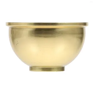 Skålar hyllning vatten kopp ren koppar som erbjuder tillbehör offer Buddha lampkontordekor