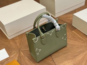 24SS Womens Luxury Designer Bag Cowhide stor kapacitet shoppingväska djungel shoppingväska kvinnor läder handväska axelväska makeup väska handväska 34 cm/25 cm tote väska plånbok