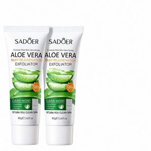 face Exfoliating Gel Aloe Vera Facial Exfoliating Scrub Cleanses Whitening Acne Blackhead Treatment Shrink Pores Skin Care 80g 68Py#