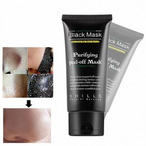 Бамбуковый уголь New Sucti Face Deep Cleansing Black Mud Mask Отшелушивающая маска для удаления черных точек Легко вытащить черные точки k9O8 #