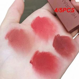 4/5pcs Matte Smooth Applicati Lip Stick Sexy Lips Popular Shades Korean Cosmetics Lipstick Lipstick Veet Lg-lasting y891#