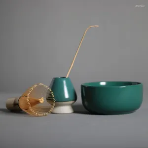 TeAware Setleri Hafif Lüks Çay Çırpma Matcha Fırça Ev Güvenli Bambu Teaspoon Kapalı İçecek Mağazası Retro Çay Yapma Araçları Aksesuarlar