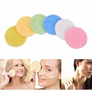 10pcs Face Cleaning Spge Pad for Exfoliator Mask Facial SPA Massage Makeup Removal Thicker Compr Natural Cellulose Reusable 47Na#