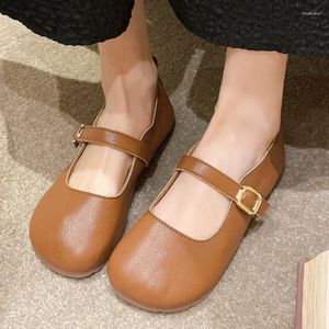 Casual Schuhe Für Frauen 2024 Hohe Qualität Solide frauen Wohnungen Sommer Ballett Flache Runde Kappe Damen Party Schuh Zapatillas de Mujer