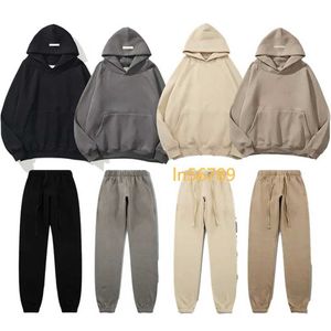 2024ss ess 따뜻한 까마귀 필수 슈디 스웨터 남성 여성 필수 스웨트 셔츠 스웨트 슈트 essientials eSsen hoodies Essigentshoody Hoody Streetwear