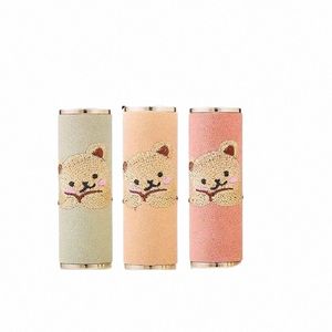 10/20pcs 12.1mm Lipstick Tube Handmade Bear Embroidery Pr Round Lipstick Bottle Cute Empty Refillable Lip Blam Empty Tube i6fG#