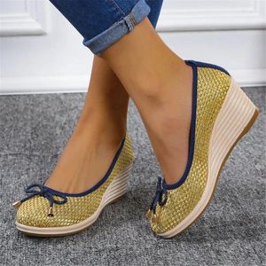 Casual Shoes Women High Heel Wedge Non-Slip 2024 Spring Summer Fashion Outdoor Beach Sandals Platforma spacery zapatos