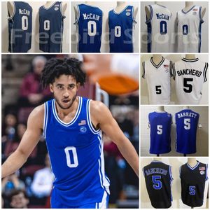 0 Maglie da basket Jared McCain College RJ Barrett 5 Maglie da basket Paolo Banchero 33 Maglia da uomo Grant Hill blu bianca cucita