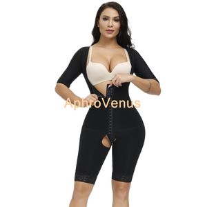 Women Bodysuit Post Surgery Compression Garment Firm Control Body Shaper with Sleeves Faja Shapewear9542194