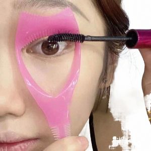 rose Makeup Mascara Shield Guard Eye L Eyel Curling Makeup Brush Curler Eye Makeup Stencils 3 in 1 Mascara Applicator Comb n9FT#