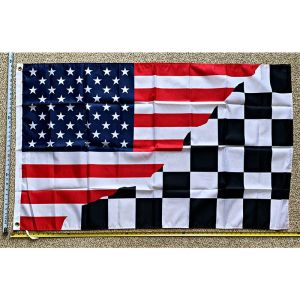 アクセサリーチェッカーフラッグ無料配送USAビールアウトローNASCARレーシングポスターUSAサイン3x5 'YHX0370