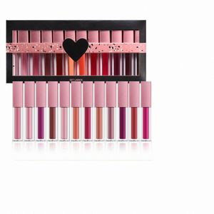 1.6ml X 12pcs Lip Gloss Set Gift Box With Glossy Lipsticks For Ultimate Glamor Glitter Lip Gloss Clear g9kq#