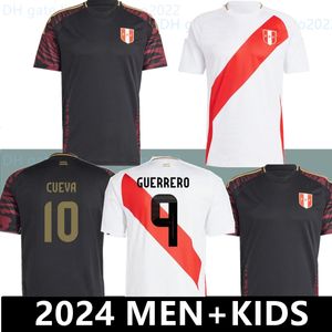 COPA Americ 2024 2025 Peru Soccer Jerseys 24 25 Home Away Seleccion Peruana Cuevas Pineau Cartagena Football Shirt Men Kids